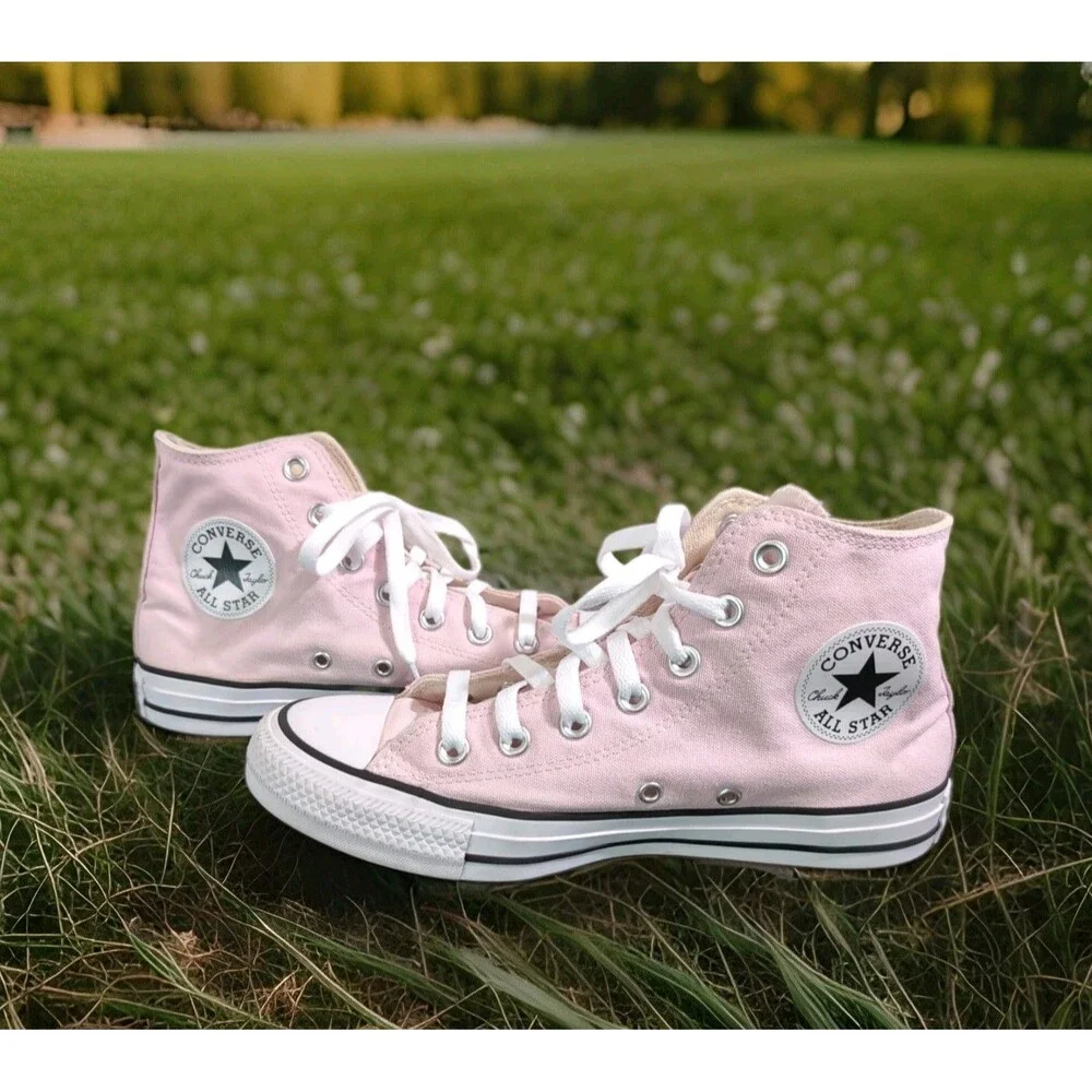 CONVERSE CHUCK TAYLOR ALL STAR HIGH TOP PINK SNEAKERS WOMENS 7.5/MENS 5.5 EUC